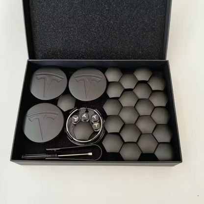 Senterkopper & Mutterdeksler 56 mm – Tesla Model Y Juniper (2025–) | Passer Crossflow-felger